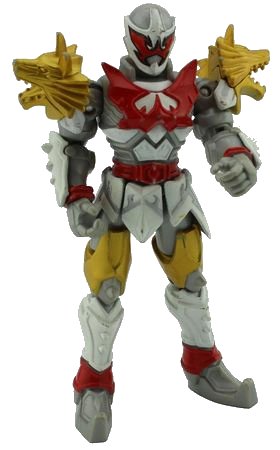 An image of a Power Rangers action figure, which was the linked inspiration behind SuperHeroTimeFan's fan art for the Mystic Force Rangers.