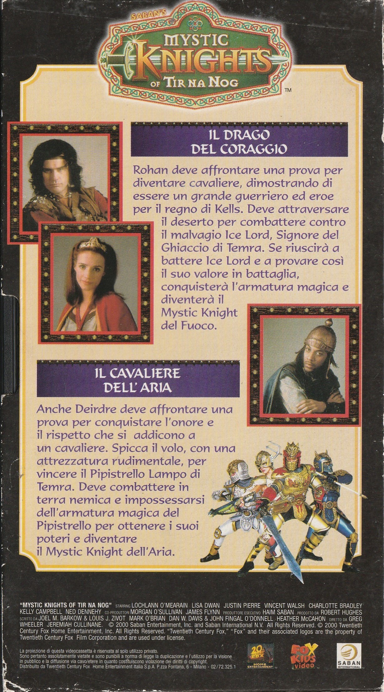 The back cover of Tape #2 in the Alberto Peruzzo Editore home release.