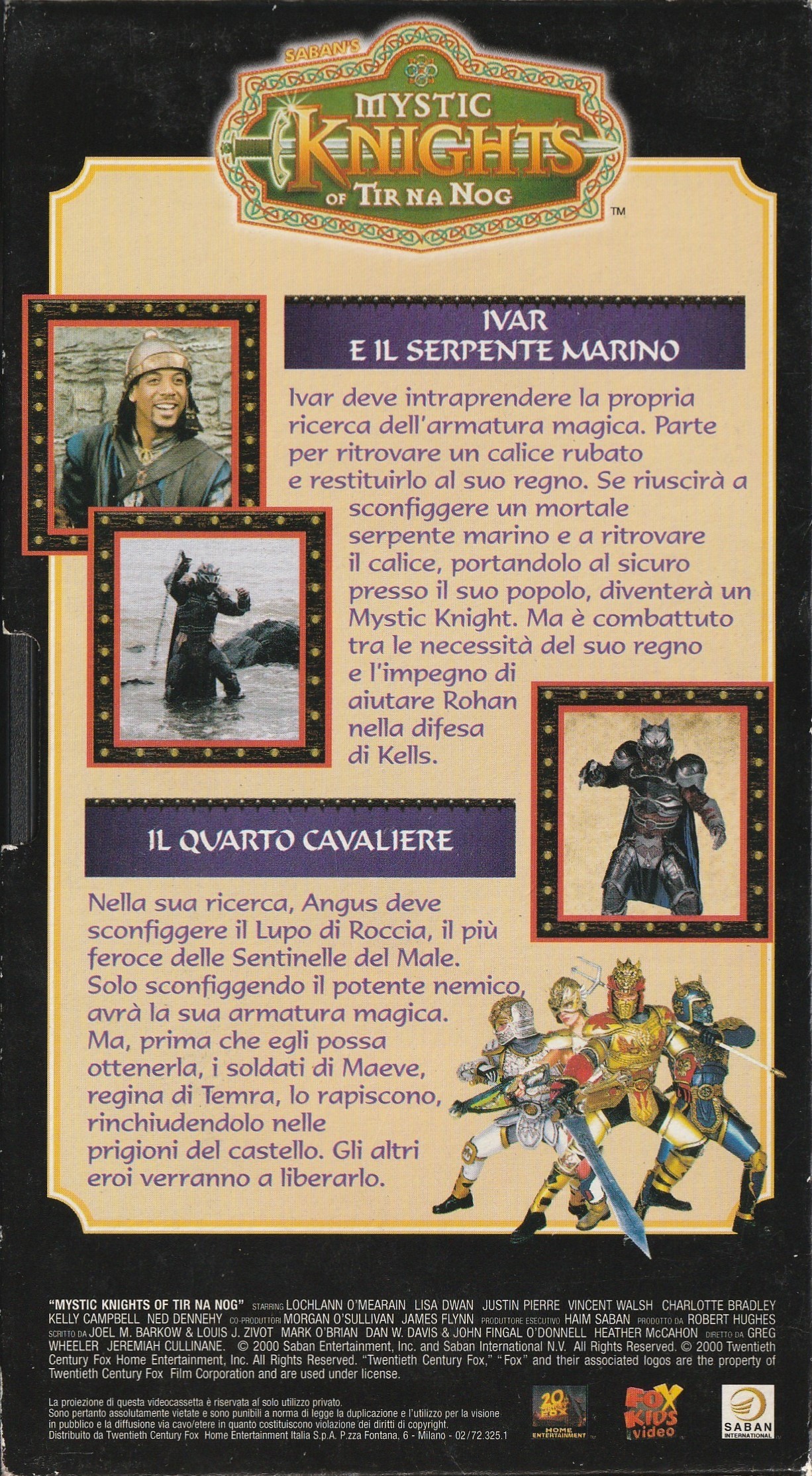 The back cover of Tape #3 in the Alberto Peruzzo Editore home release.