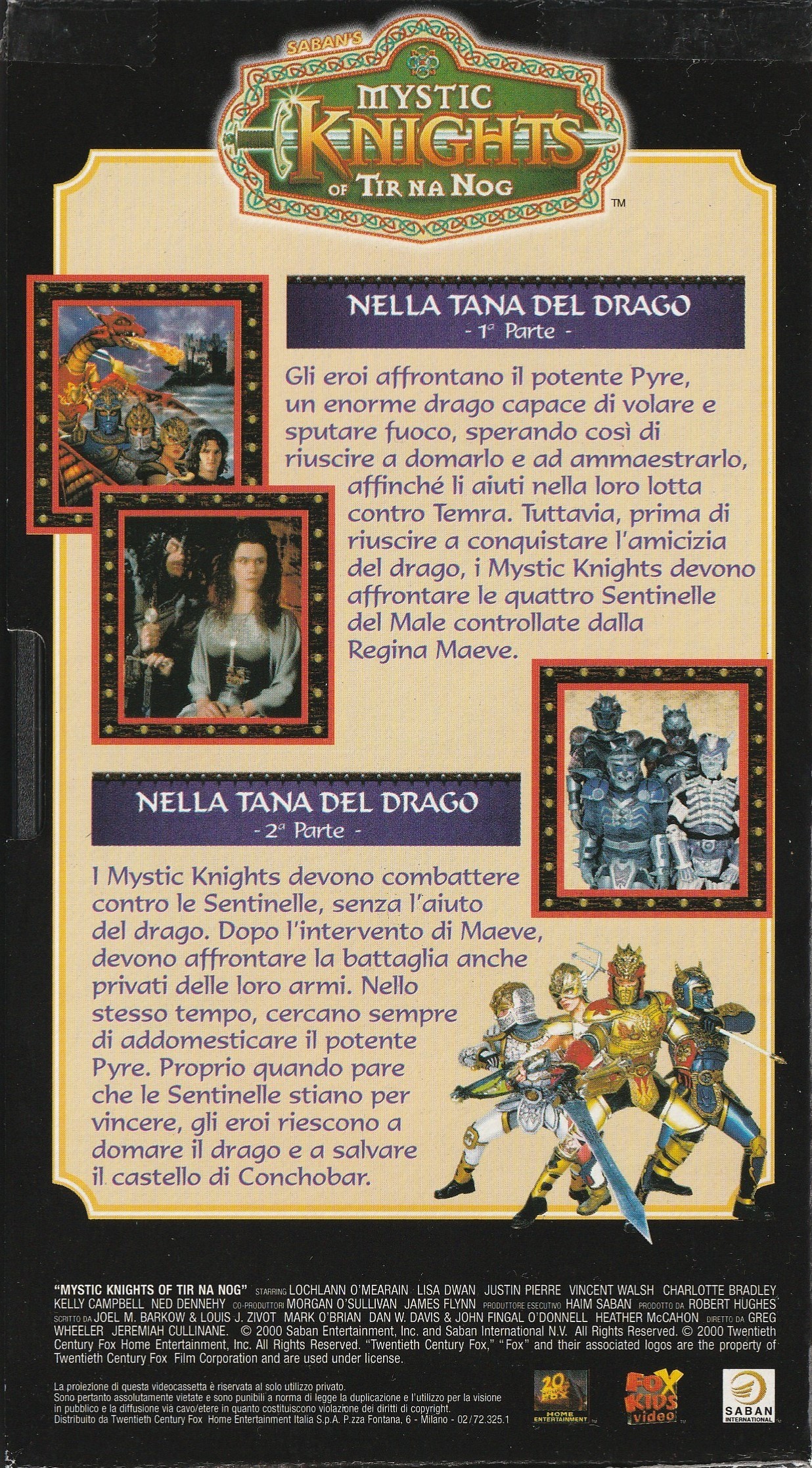 The back cover of Tape #4 in the Alberto Peruzzo Editore home release.