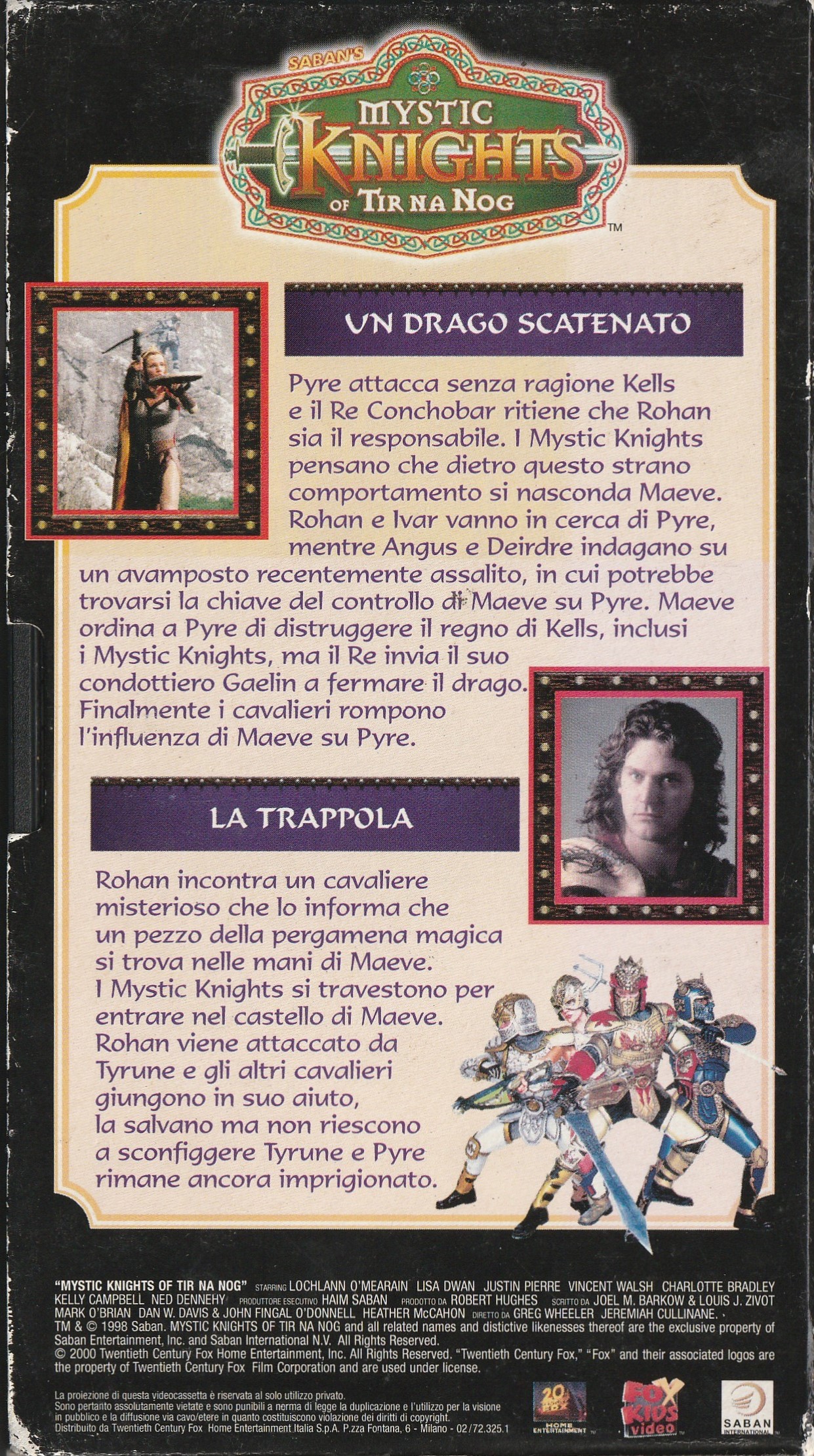 The back cover of Tape #6 in the Alberto Peruzzo Editore home release.